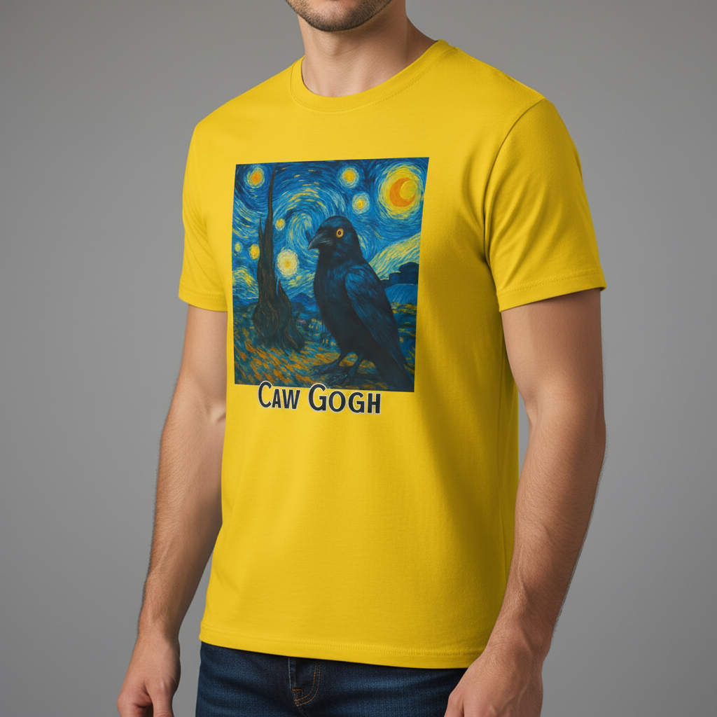 Caw Gogh T-Shirt_benefit