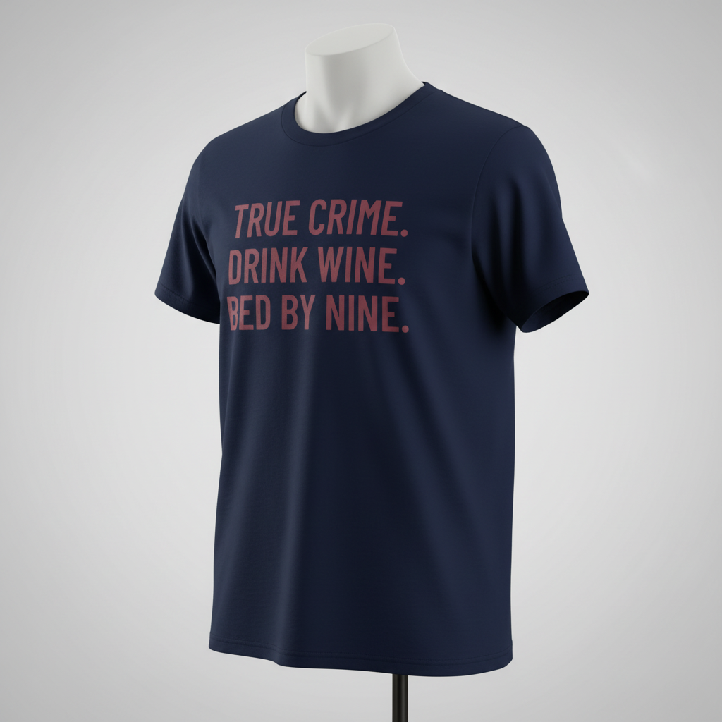 True Crime & Wine T-Shirt_space