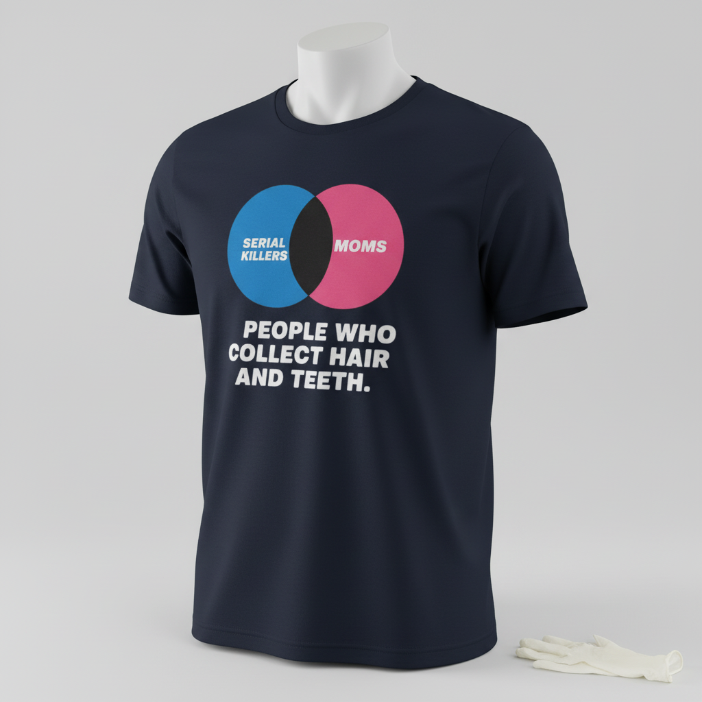 Serial Killers vs Moms T-Shirt_space