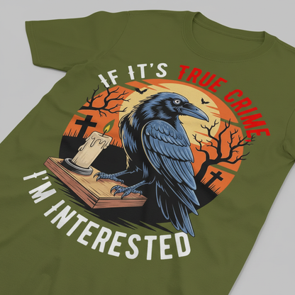 True Crime Raven T-Shirt_closeup