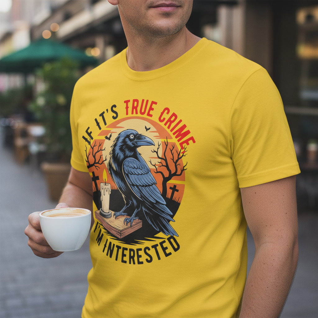True Crime Raven T-Shirt_lifestyle