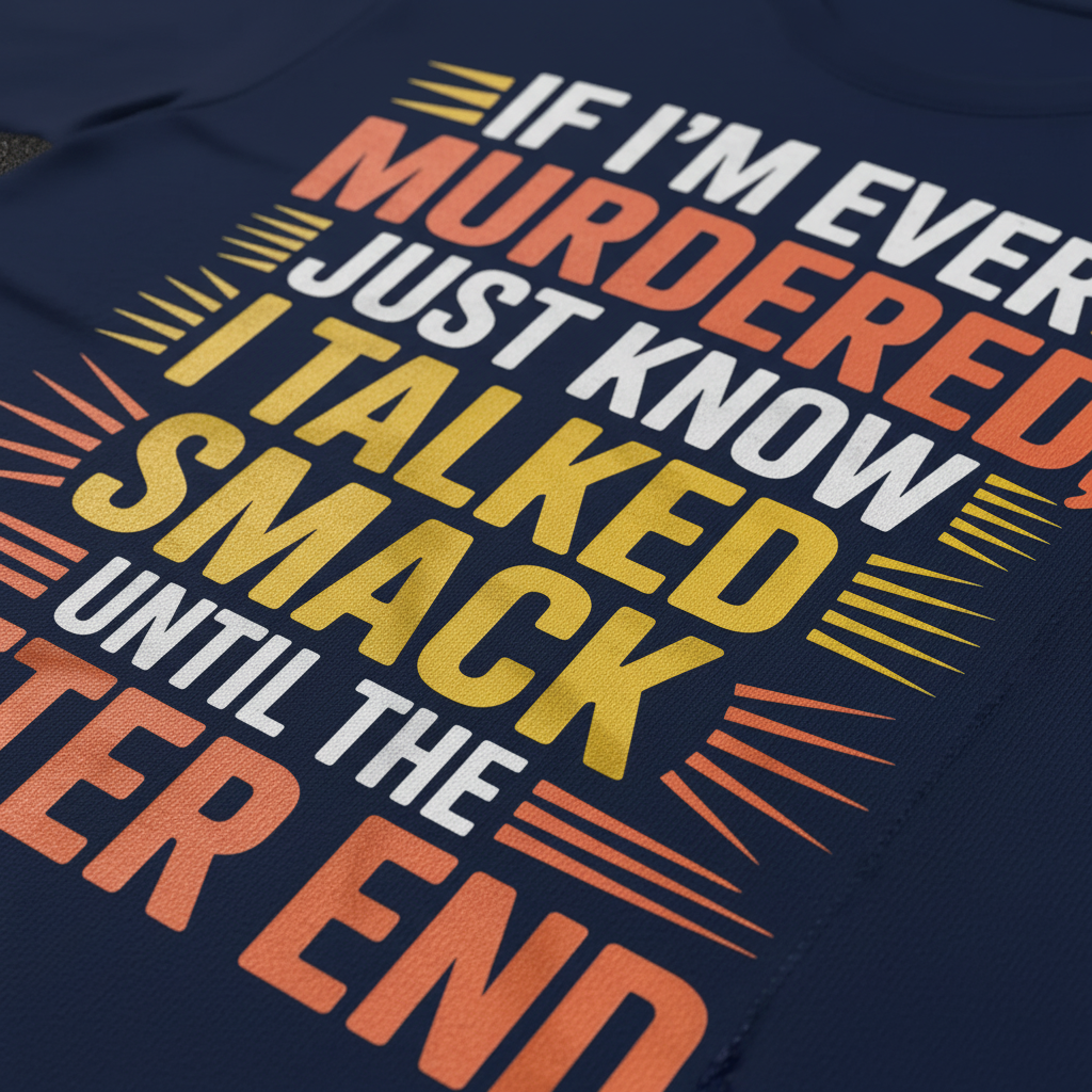 Talked Smack T-Shirt_closeup