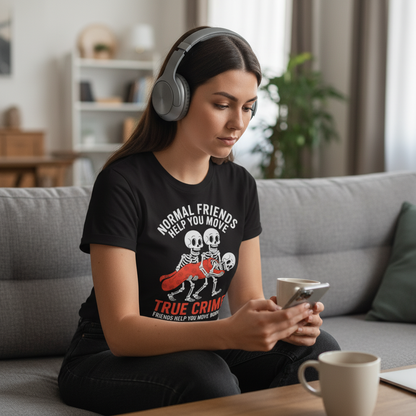 True Crime Skeleton Crew T-Shirt_use