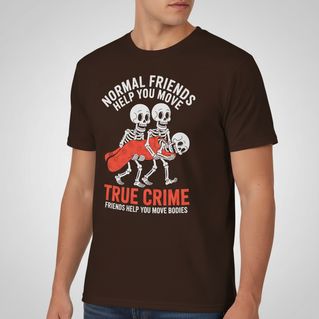 True Crime Skeleton Crew T-Shirt_space