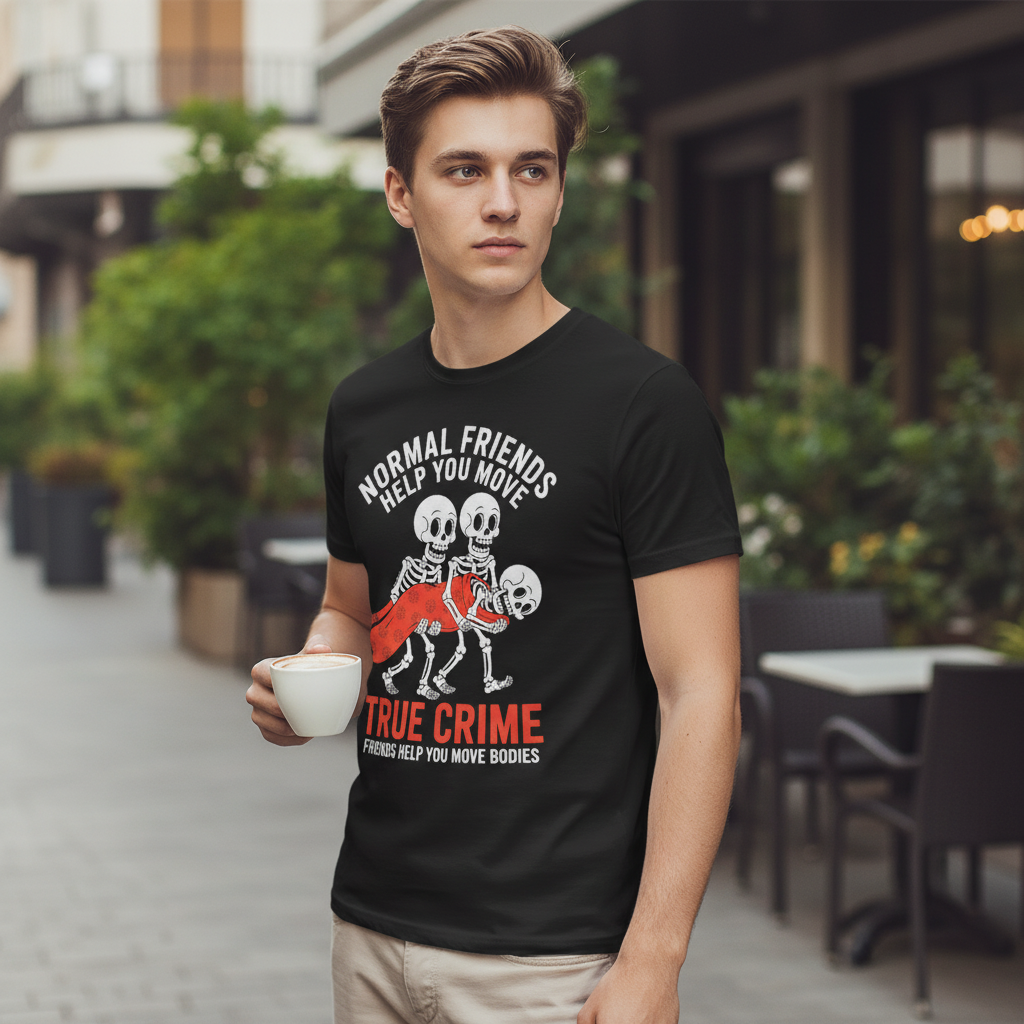 True Crime Skeleton Crew T-Shirt_lifestyle
