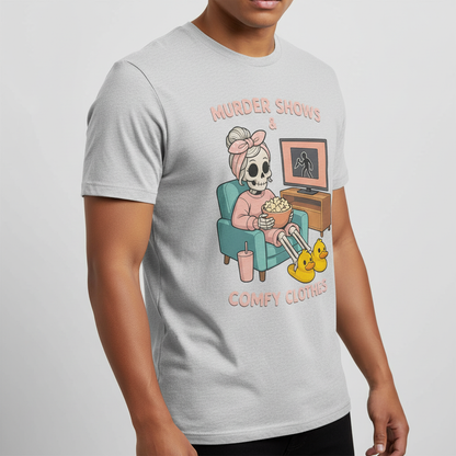 Murder Shows & Comfy Clothes T-Shirt_benefit