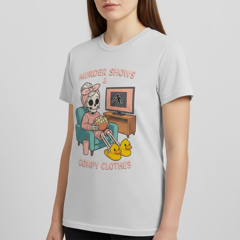 Murder Shows & Comfy Clothes T-Shirt_space