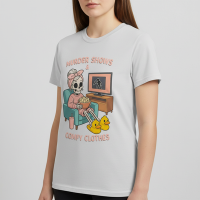 Murder Shows & Comfy Clothes T-Shirt_space