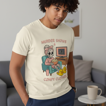 Murder Shows & Comfy Clothes T-Shirt_lifestyle