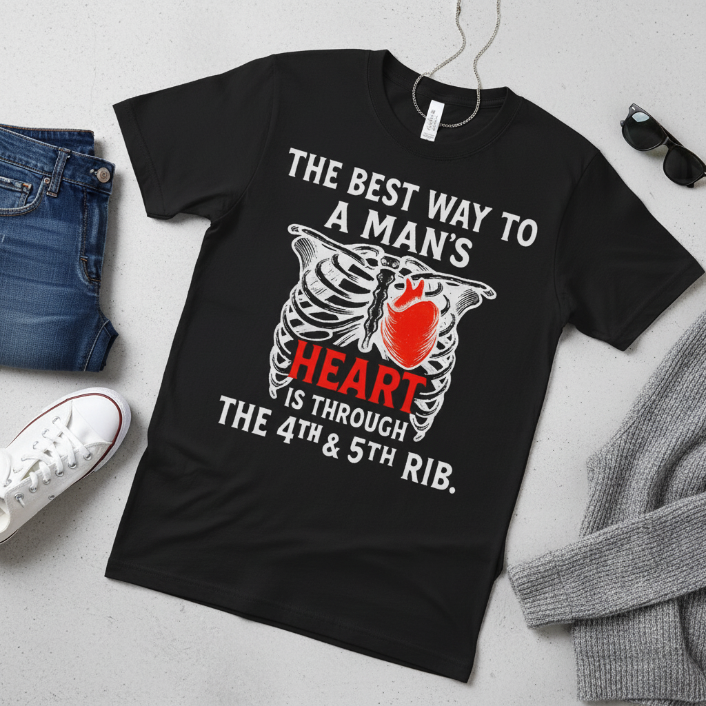 Shortcut To A Man's Heart T-Shirt_pairing