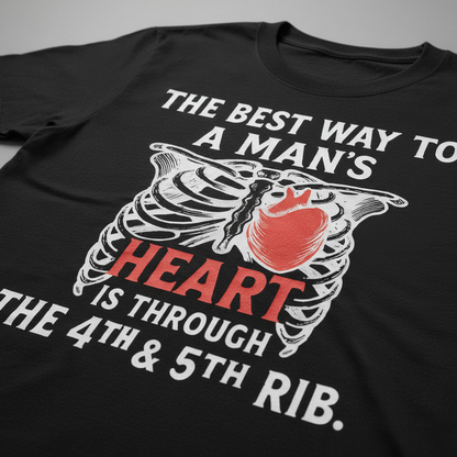 Shortcut To A Man's Heart T-Shirt_closeup