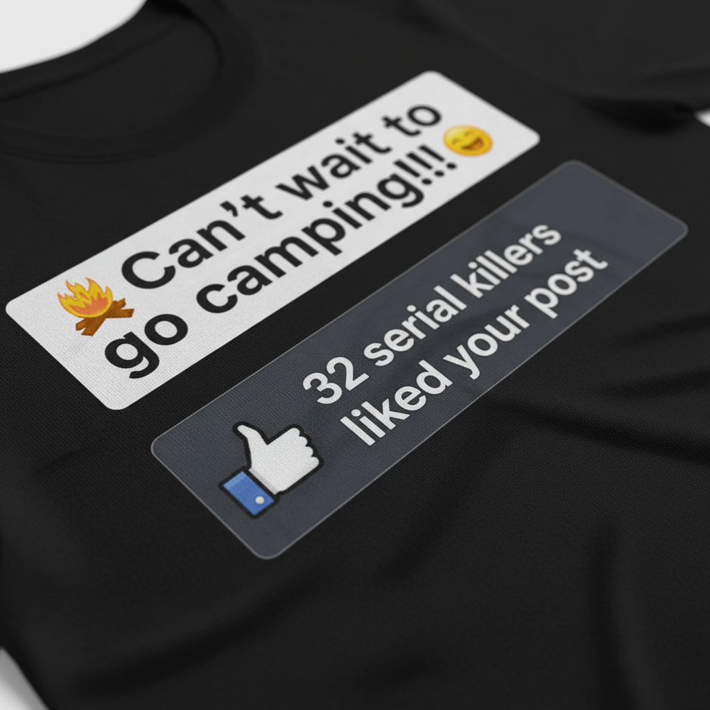 Serial Killer Camping Likes T-Shirt_closeup