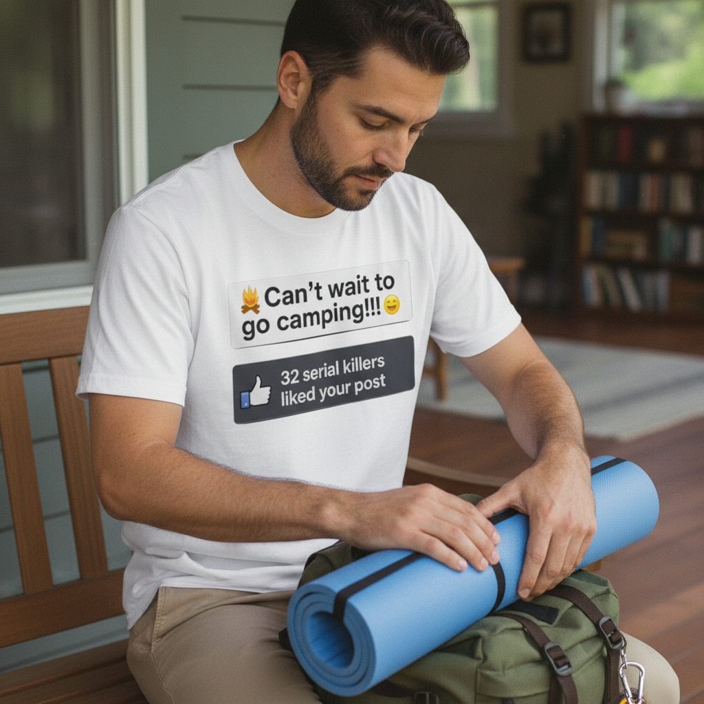 Serial Killer Camping Likes T-Shirt_use