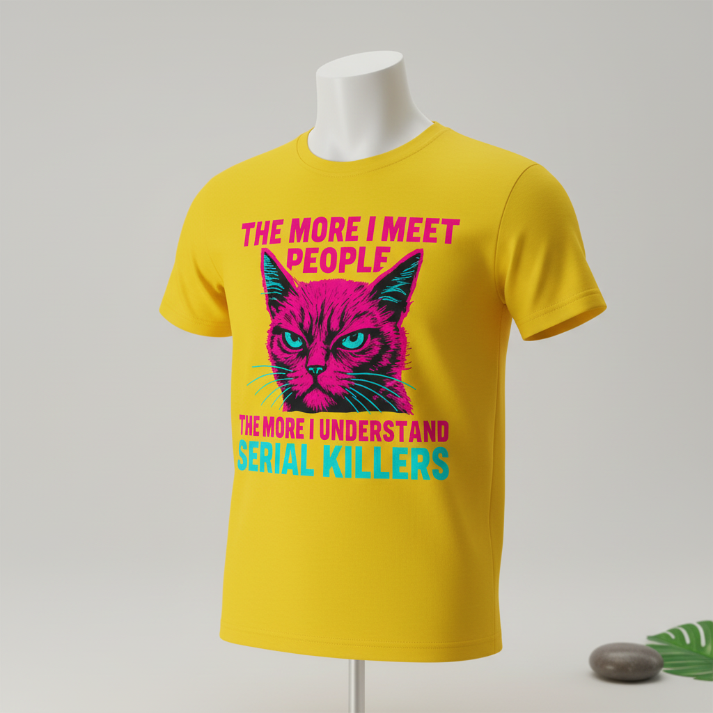 Serial Killer Cat T-Shirt_space