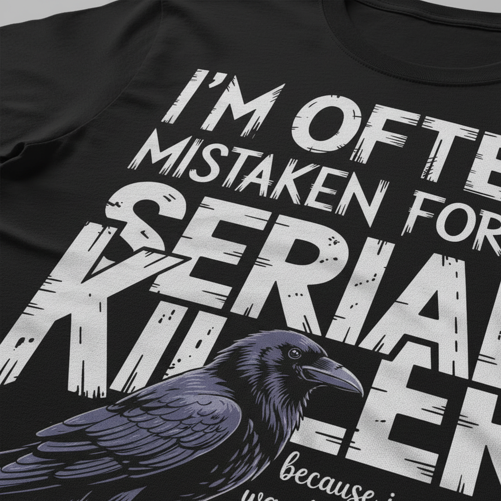 Serial Killer Vibes T-Shirt_closeup