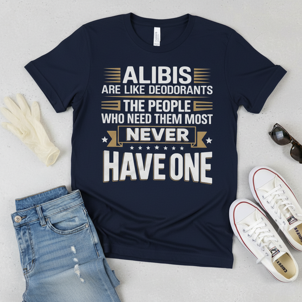 Alibis Are Like Deodorants T-Shirt_pairing