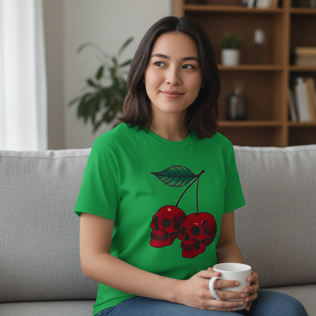 Cherry Skulls T-Shirt_use