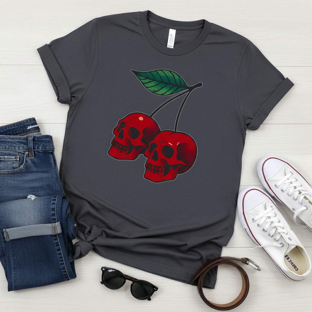 Cherry Skulls T-Shirt_pairing