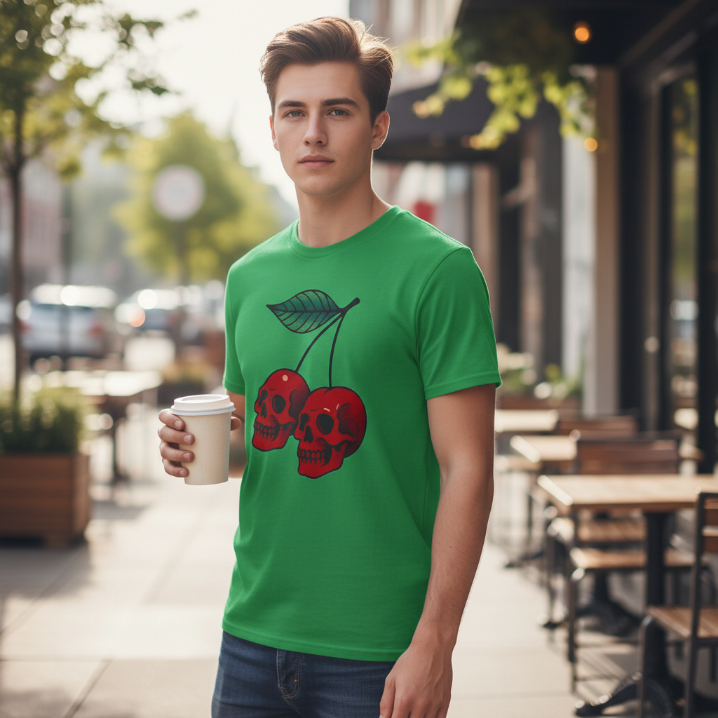 Cherry Skulls T-Shirt_lifestyle