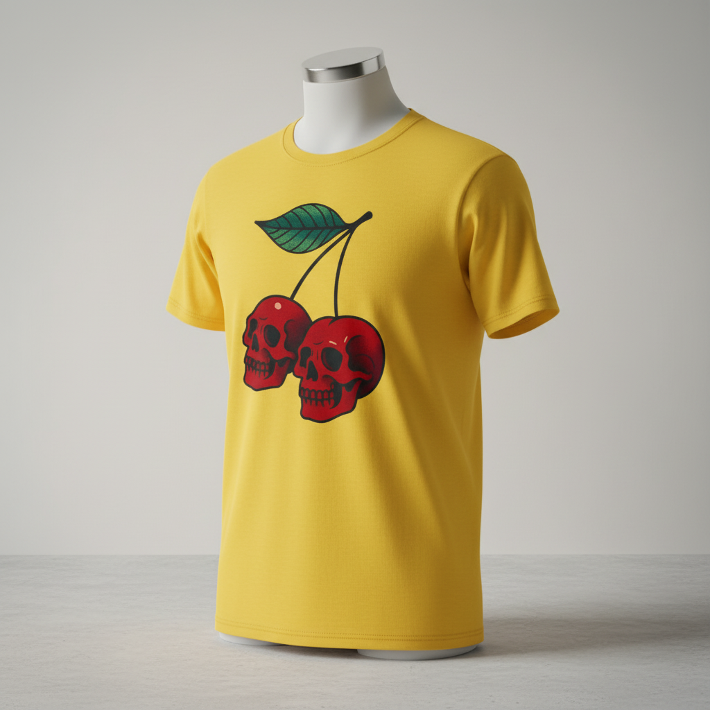 Cherry Skulls T-Shirt_space