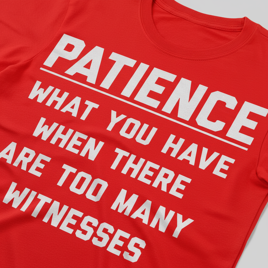 Too Many Witnesses T-Shirt_closeup