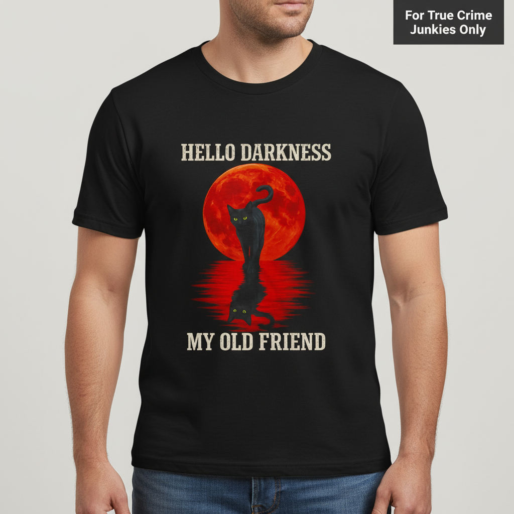Hello Darkness Cat T-Shirt_hero