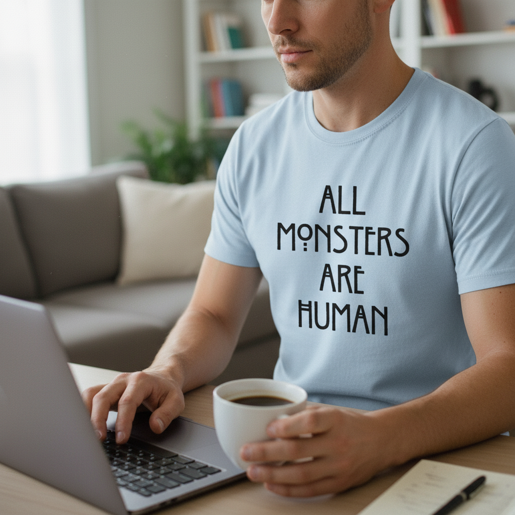 All Monsters Are Human T-Shirt_use