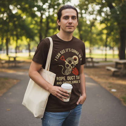Rope, Duct Tape & Shovel T-Shirt_lifestyle