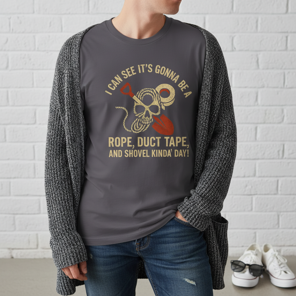 Rope, Duct Tape & Shovel T-Shirt_pairing