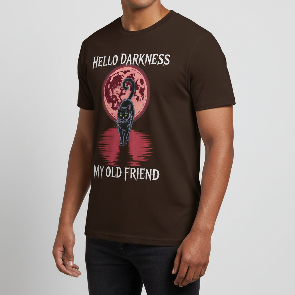 Hello Darkness Cat T-Shirt_benefit