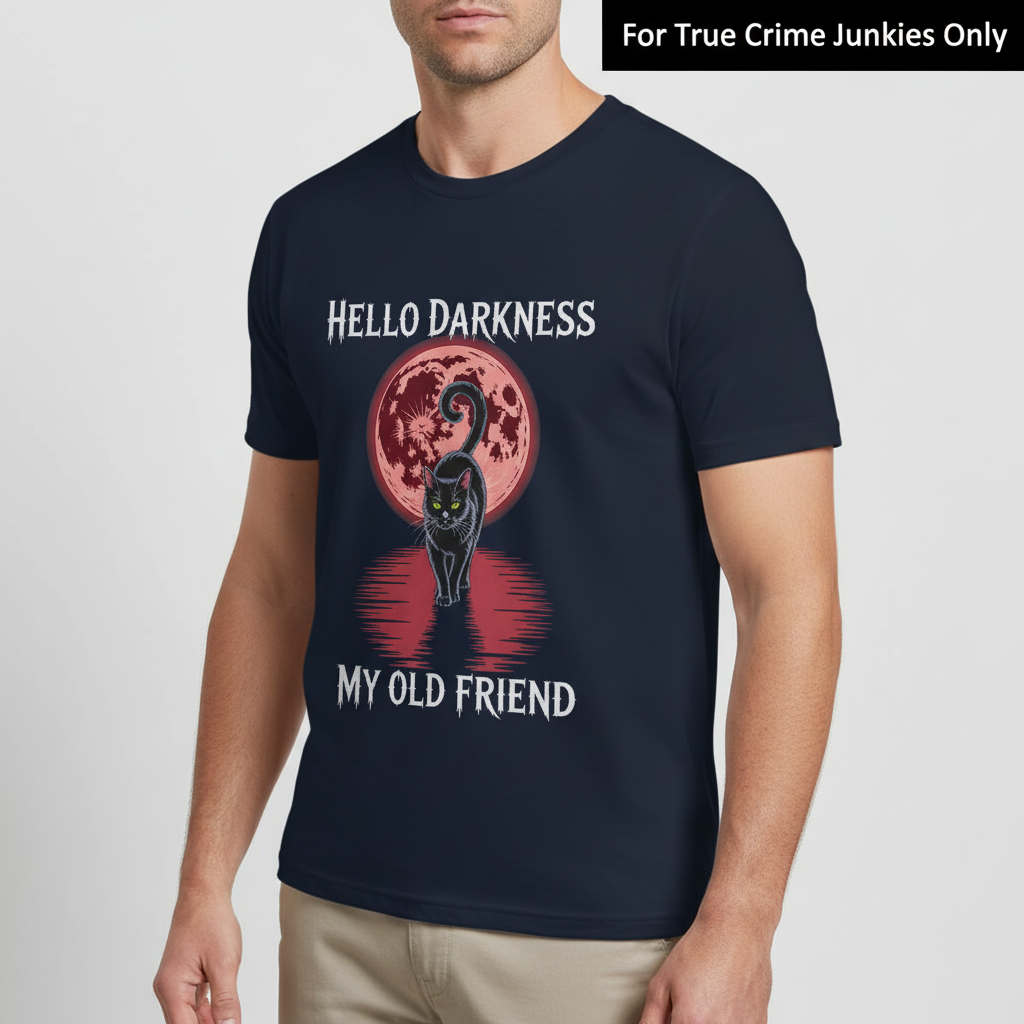 Hello Darkness Cat T-Shirt_hero