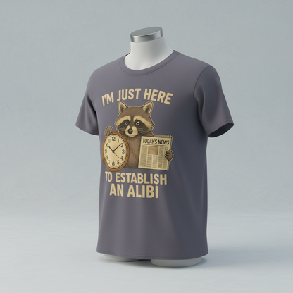 Alibi Raccoon T-Shirt_space