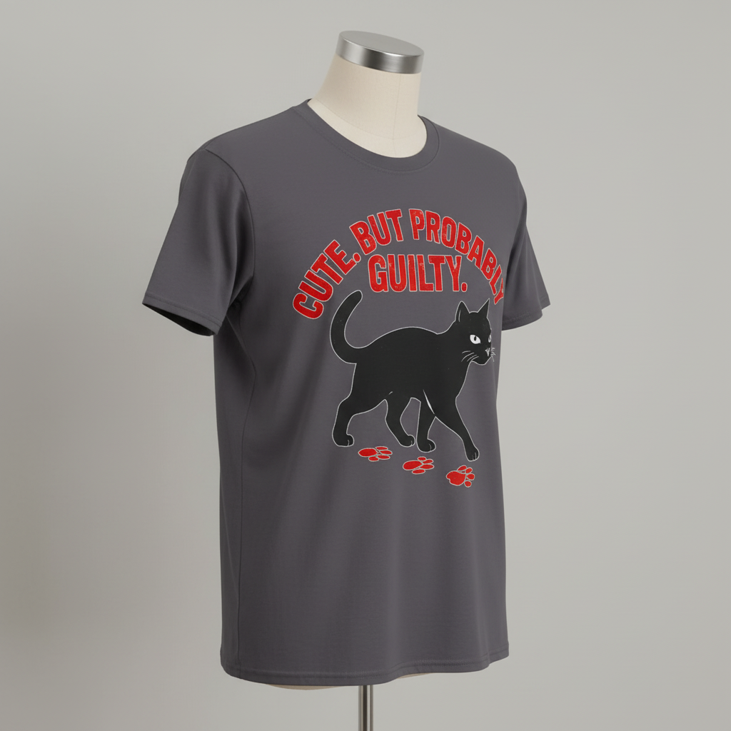 Cute But Probably Guilty T-Shirt_space