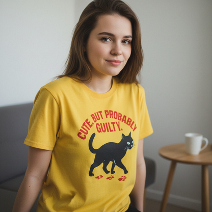 Cute But Probably Guilty T-Shirt_use