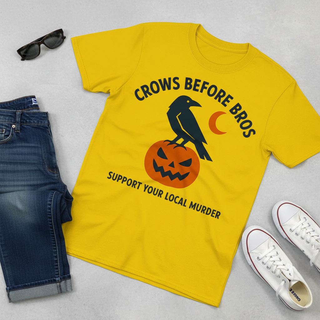 Crows Before Bros T-Shirt_pairing