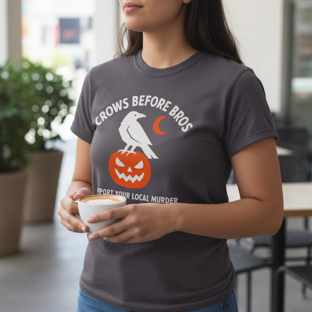 Crows Before Bros T-Shirt_lifestyle