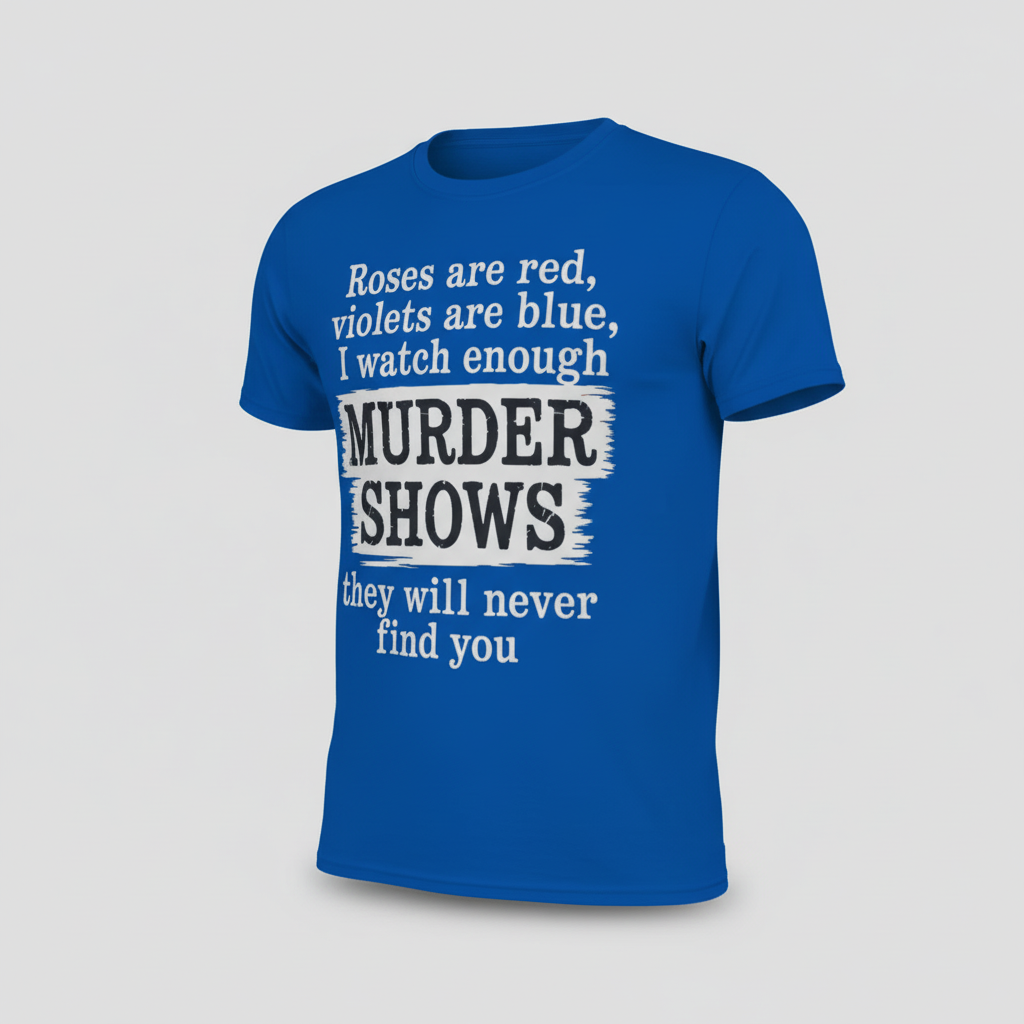 Murder Shows Poetry T-Shirt_space