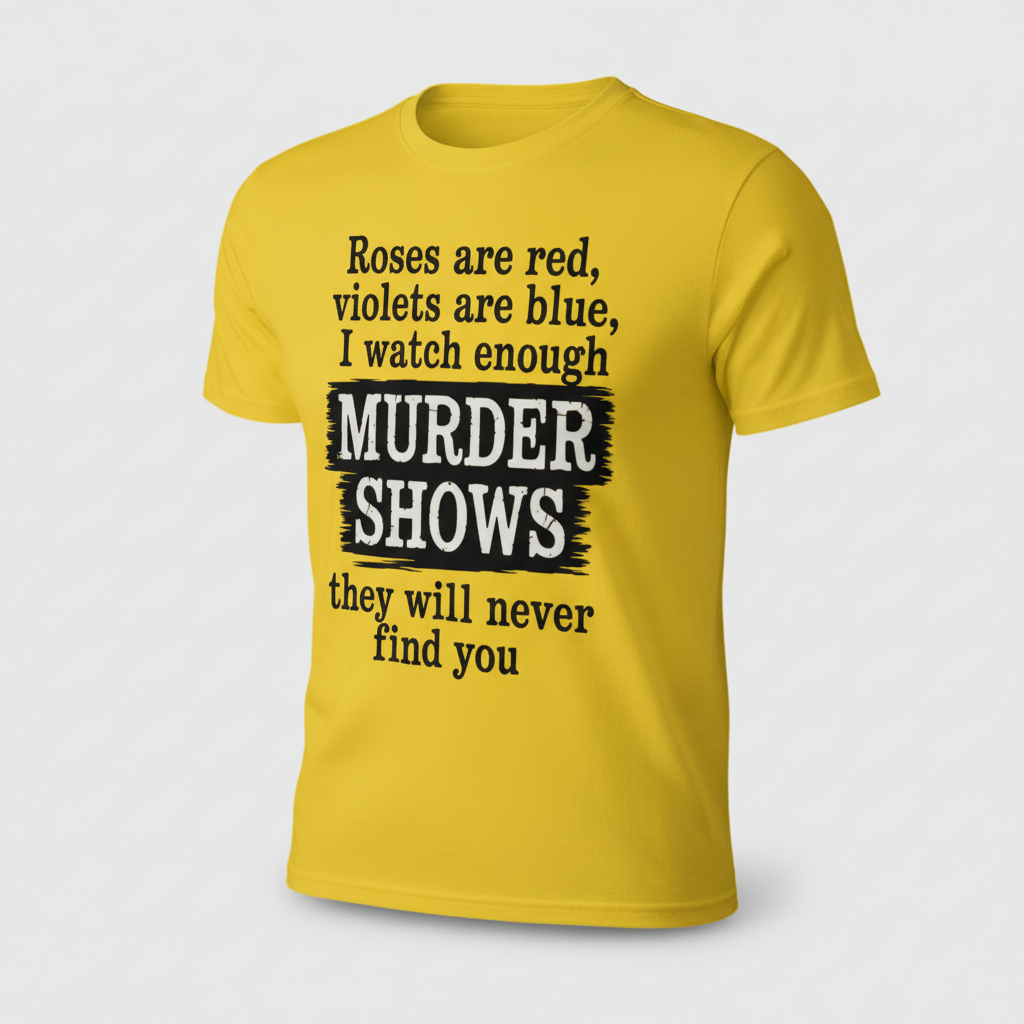 Murder Shows Poetry T-Shirt_space