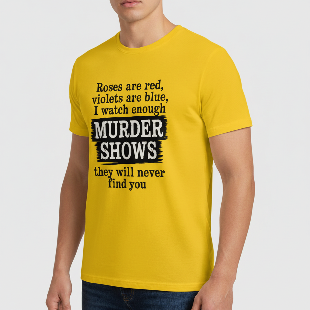 Murder Shows Poetry T-Shirt_benefit