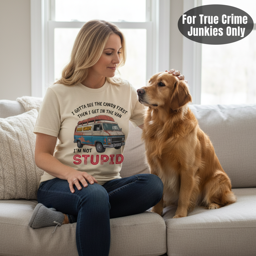 Not Stupid Candy Van T-Shirt_pet_companion