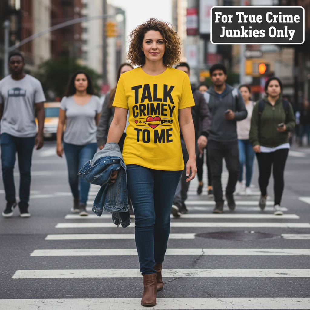 Talk Crimey To Me T-Shirt_crowd_standout