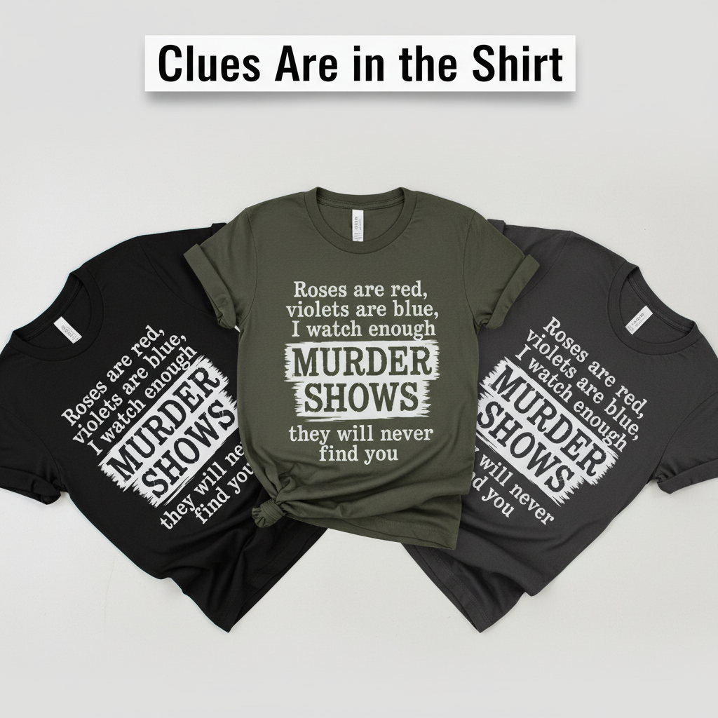 Murder Shows Poetry T-Shirt_color_fan