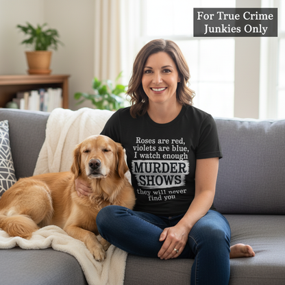 Murder Shows Poetry T-Shirt_pet_companion