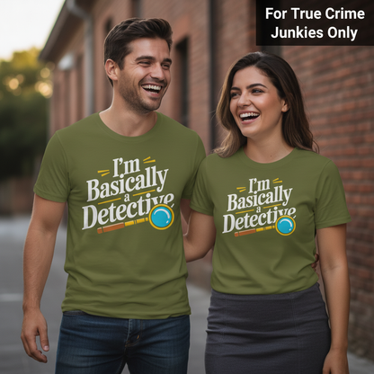 Basically a Detective T-Shirt_duo_couple