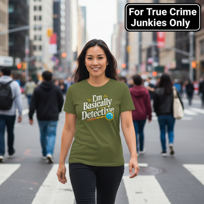 Basically a Detective T-Shirt_crowd_standout