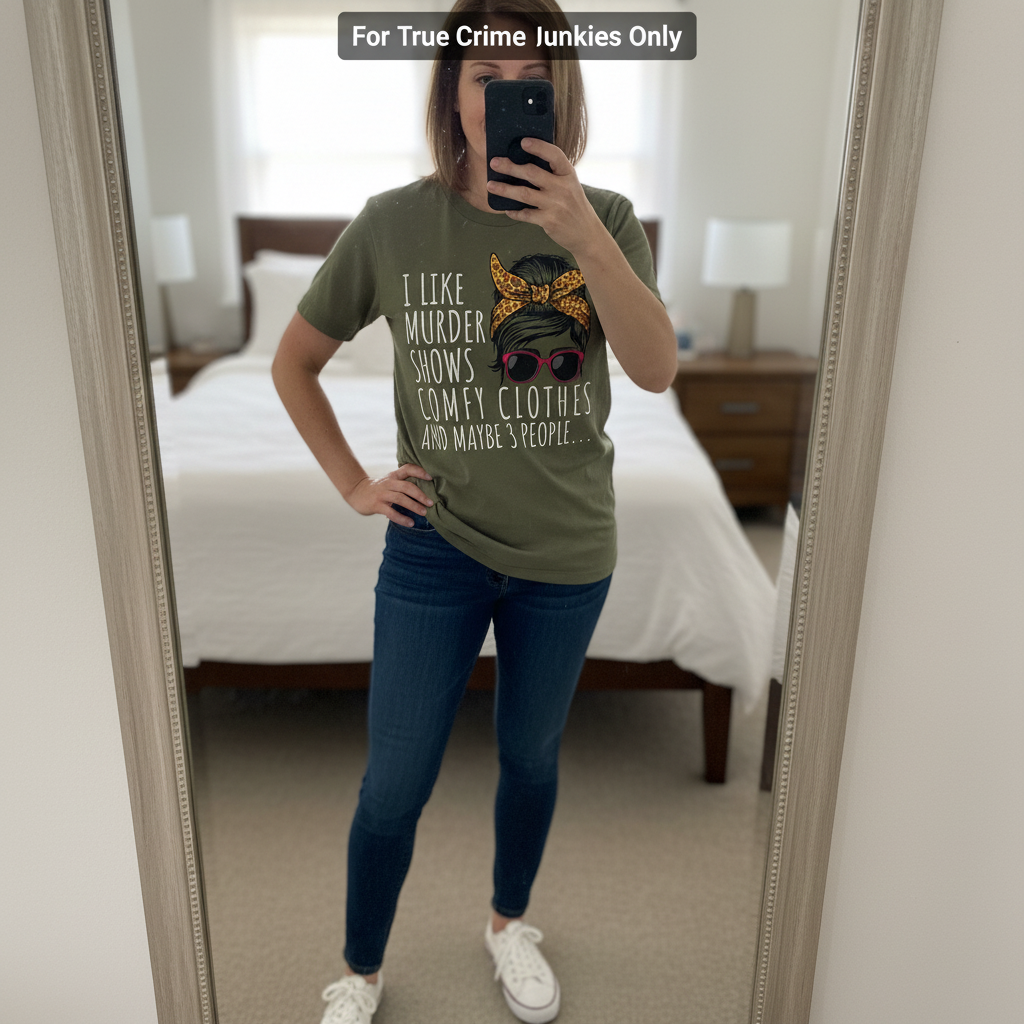 Murder Shows & Chill - T-Shirt_mirror_selfie