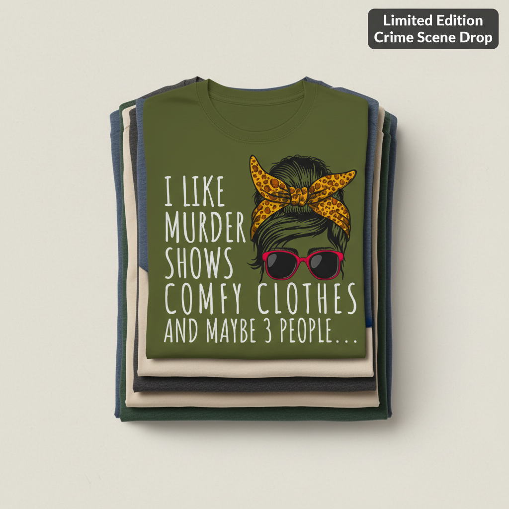 Murder Shows & Chill - T-Shirt_stacked_flatlay