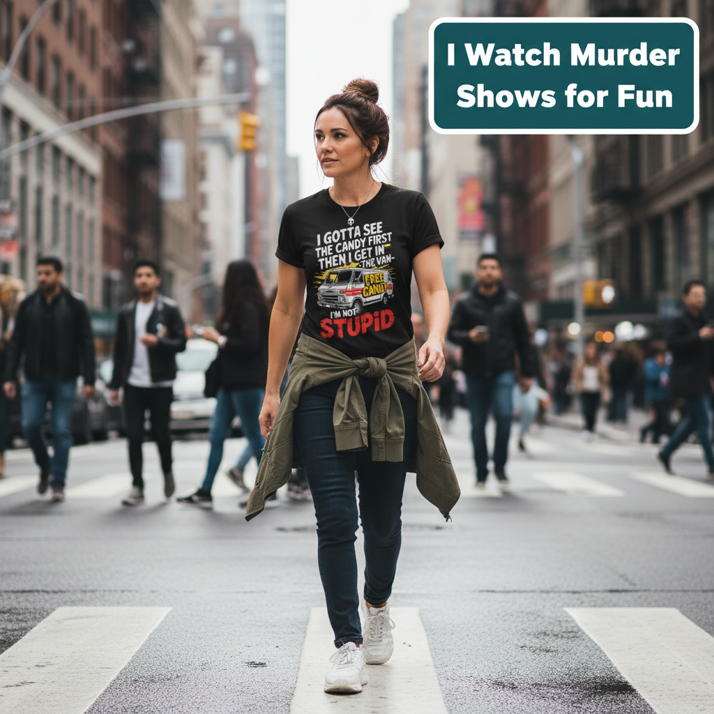 Not Stupid Candy Van T-Shirt_crowd_standout