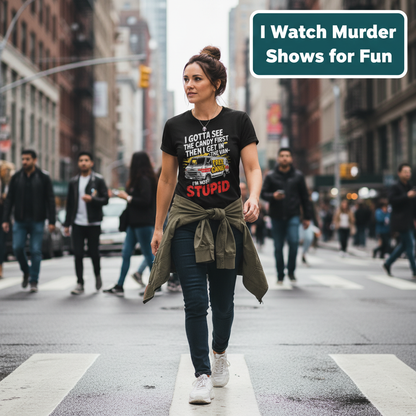 Not Stupid Candy Van T-Shirt_crowd_standout