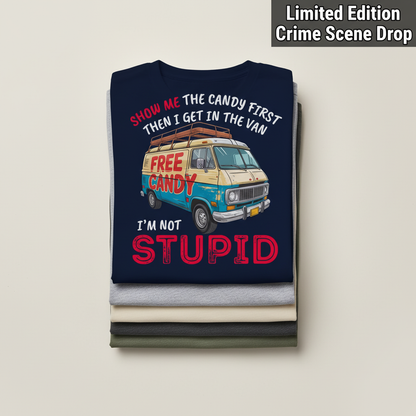 Show Me Stupid T-Shirt_stacked_flatlay